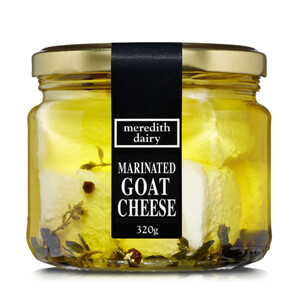 Meredith Dairy Marinated Goat’s Cheese – Pieces in Glass Jar 320ml