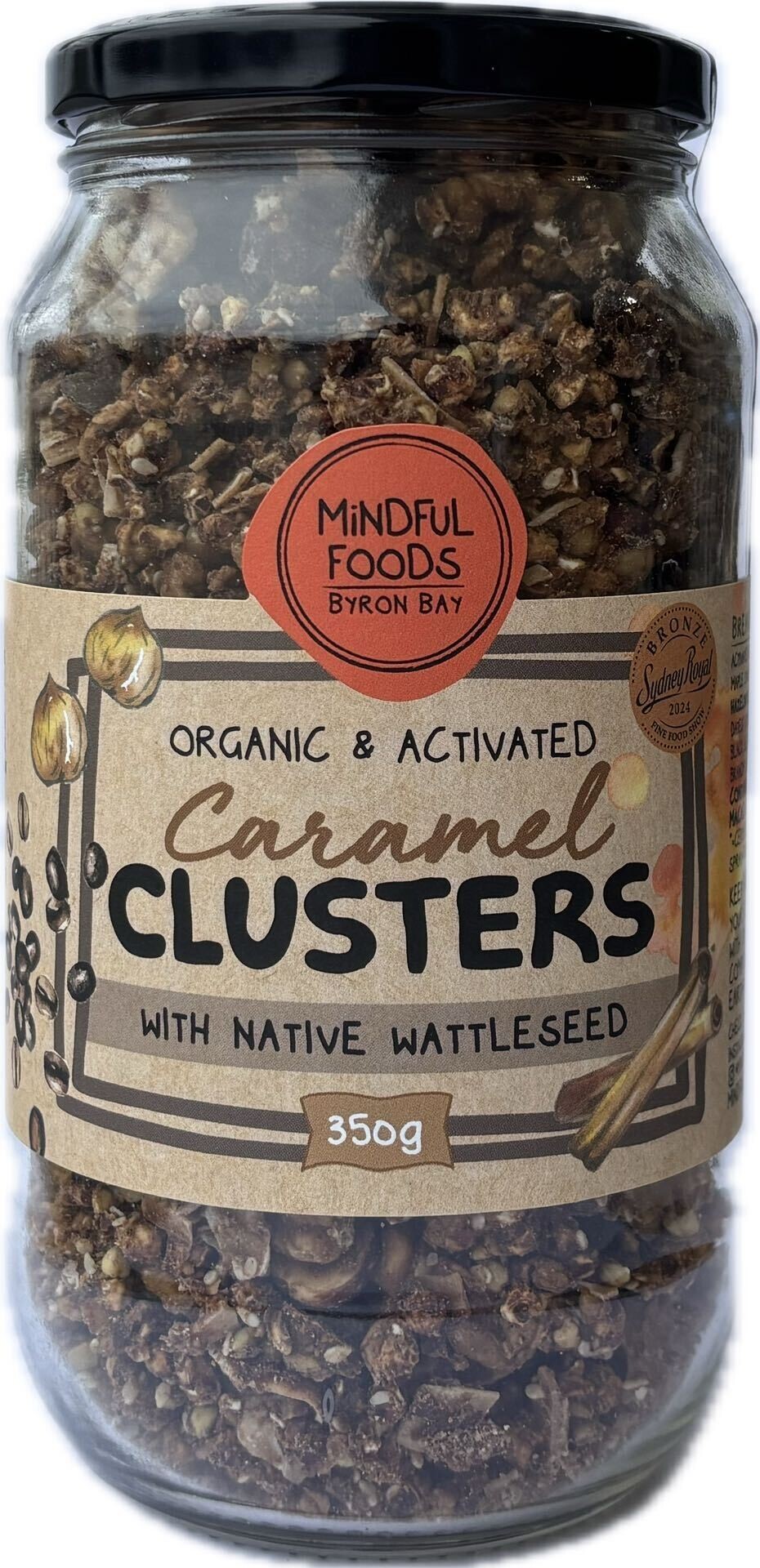 Mindful Foods Caramel Clusters with Native Wattleseed 350g