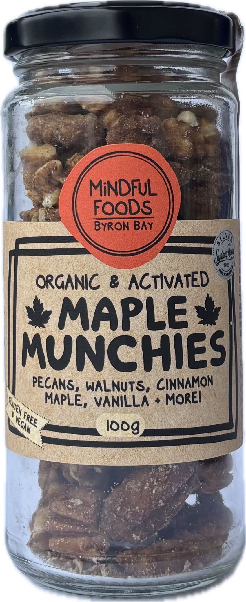 Mindful Foods Maple Munchies - Organic & Activated 100g, view 2 of 2
