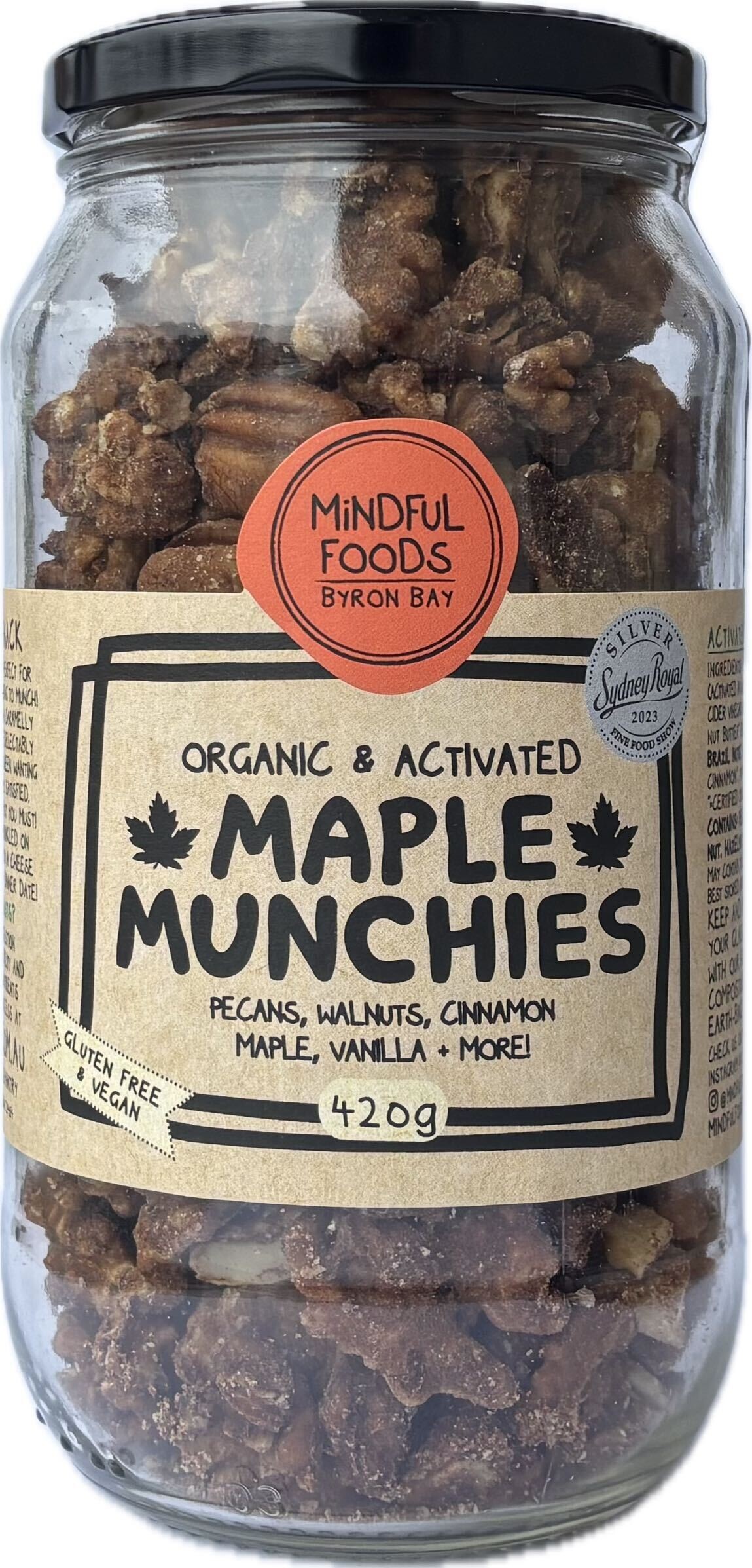 Mindful Foods Maple Munchies - Organic & Activated 420g