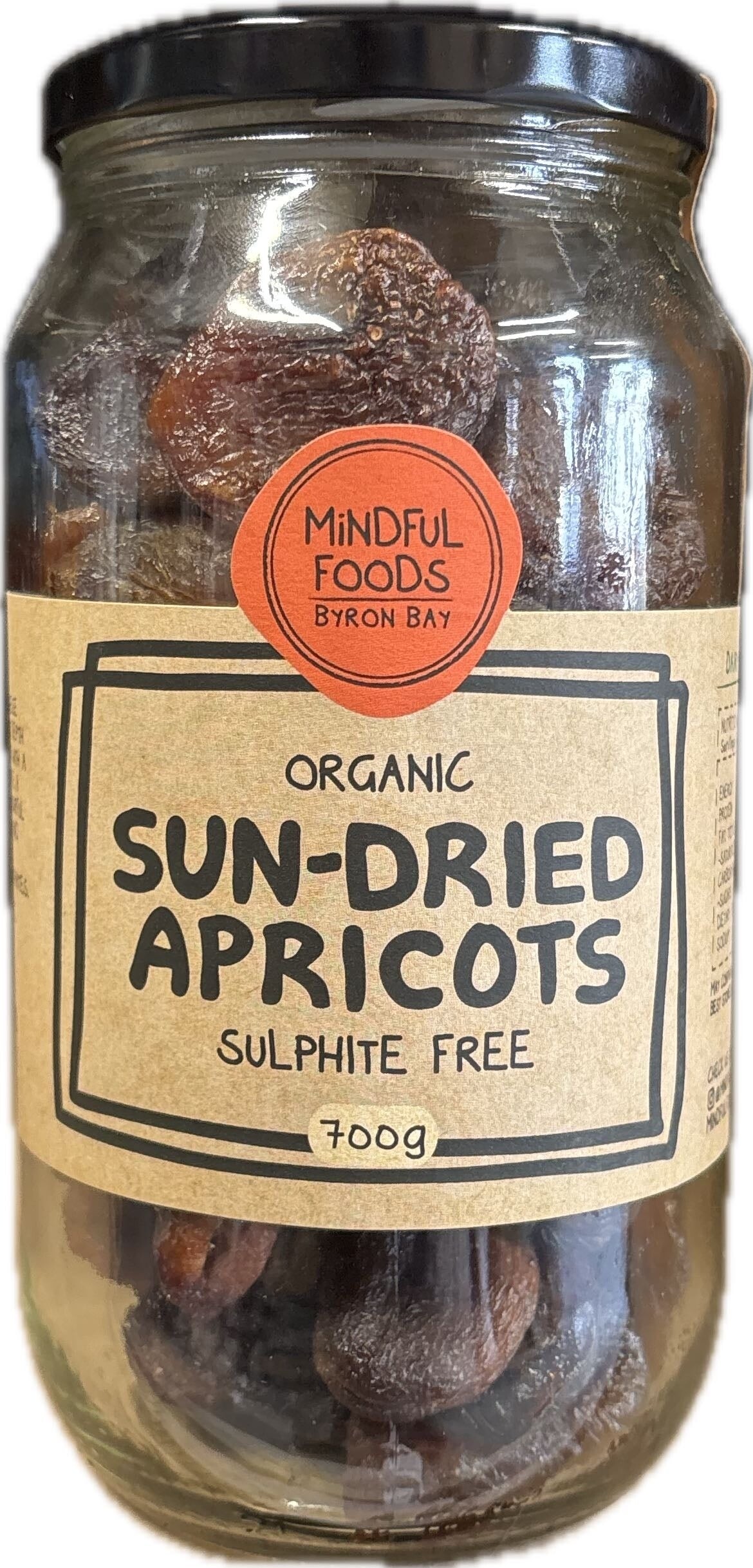Mindful Foods Organic Dried Apricots Sulphite Free 700g