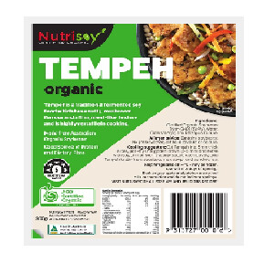 Nutrisoy Organic Plain Tempeh 300g