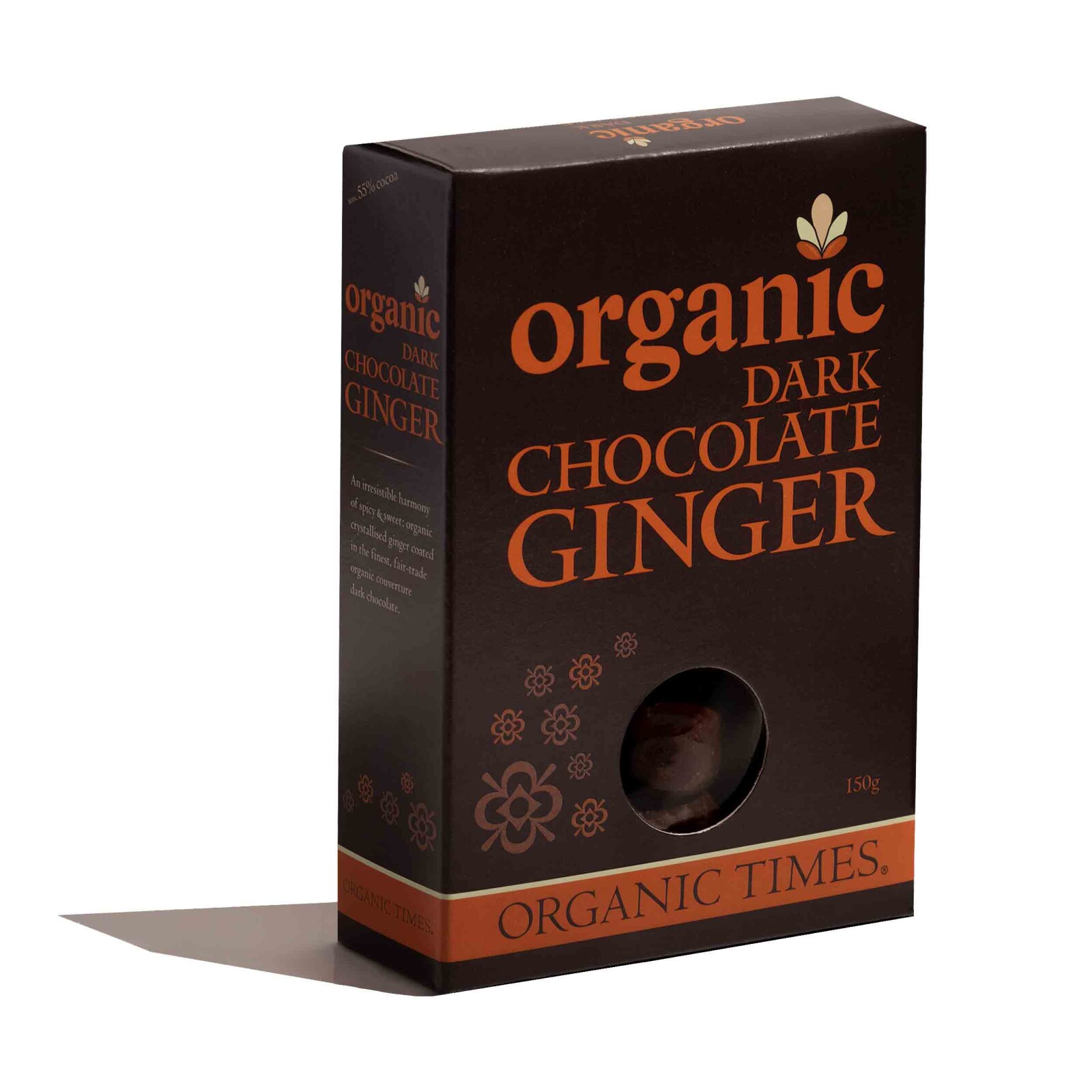 Organic Times Organic Dark Chocolate Ginger 150g