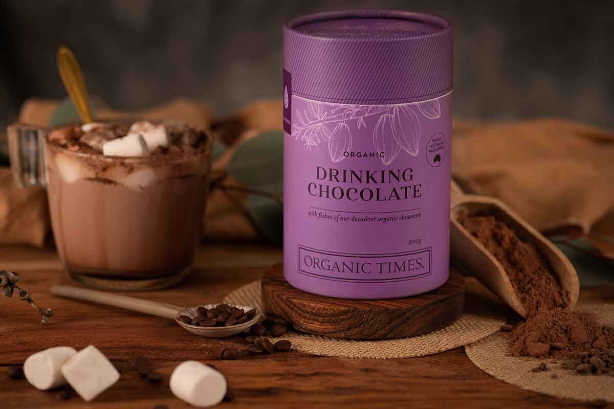 Organic Times Organic Drinking Chocolate 200ml, view 3 of 4