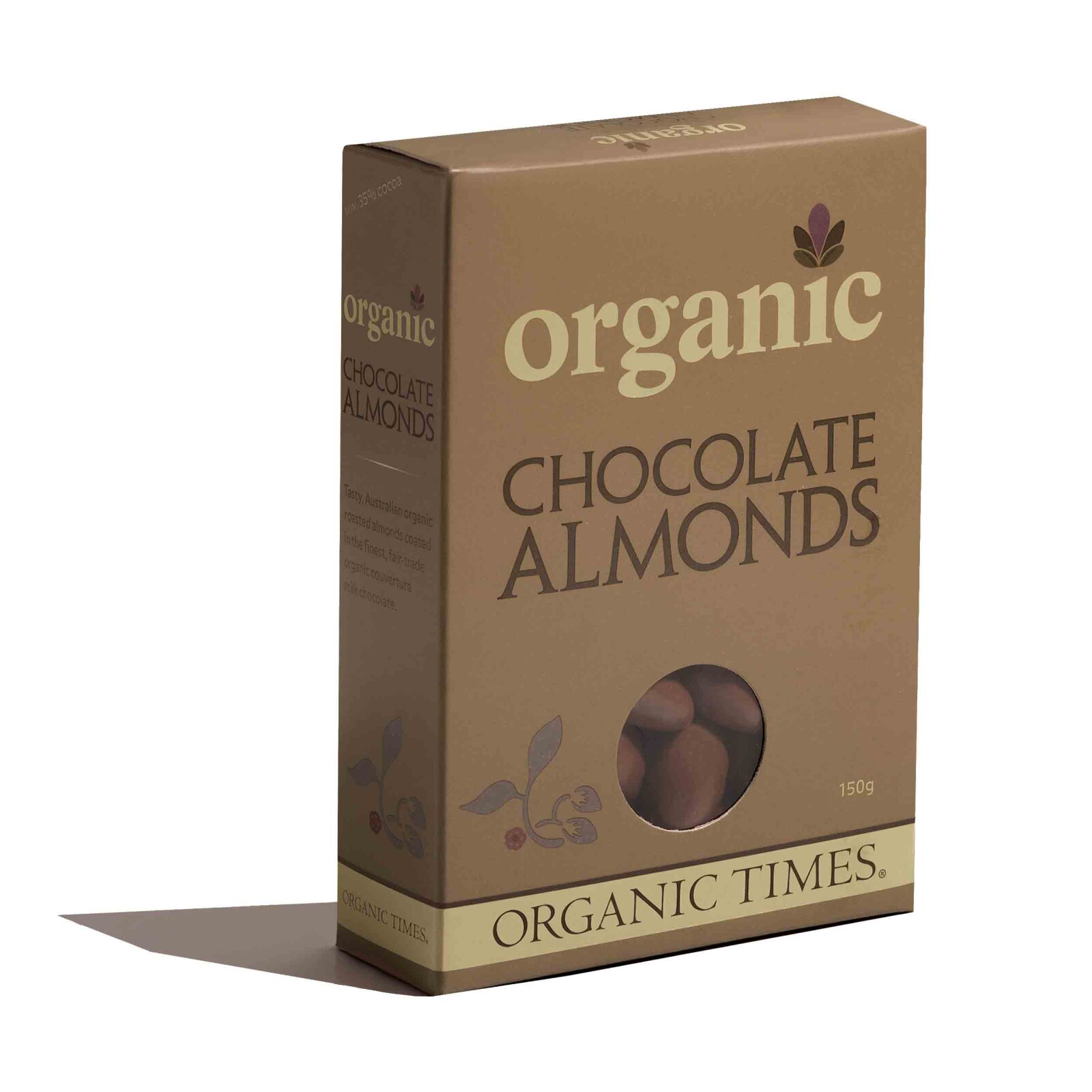 Organic Times Organic Milk Chocolate  Almonds 150g, view 2 of 2
