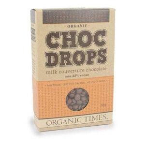 Organic Times Organic Milk Chocolate Drops 200g