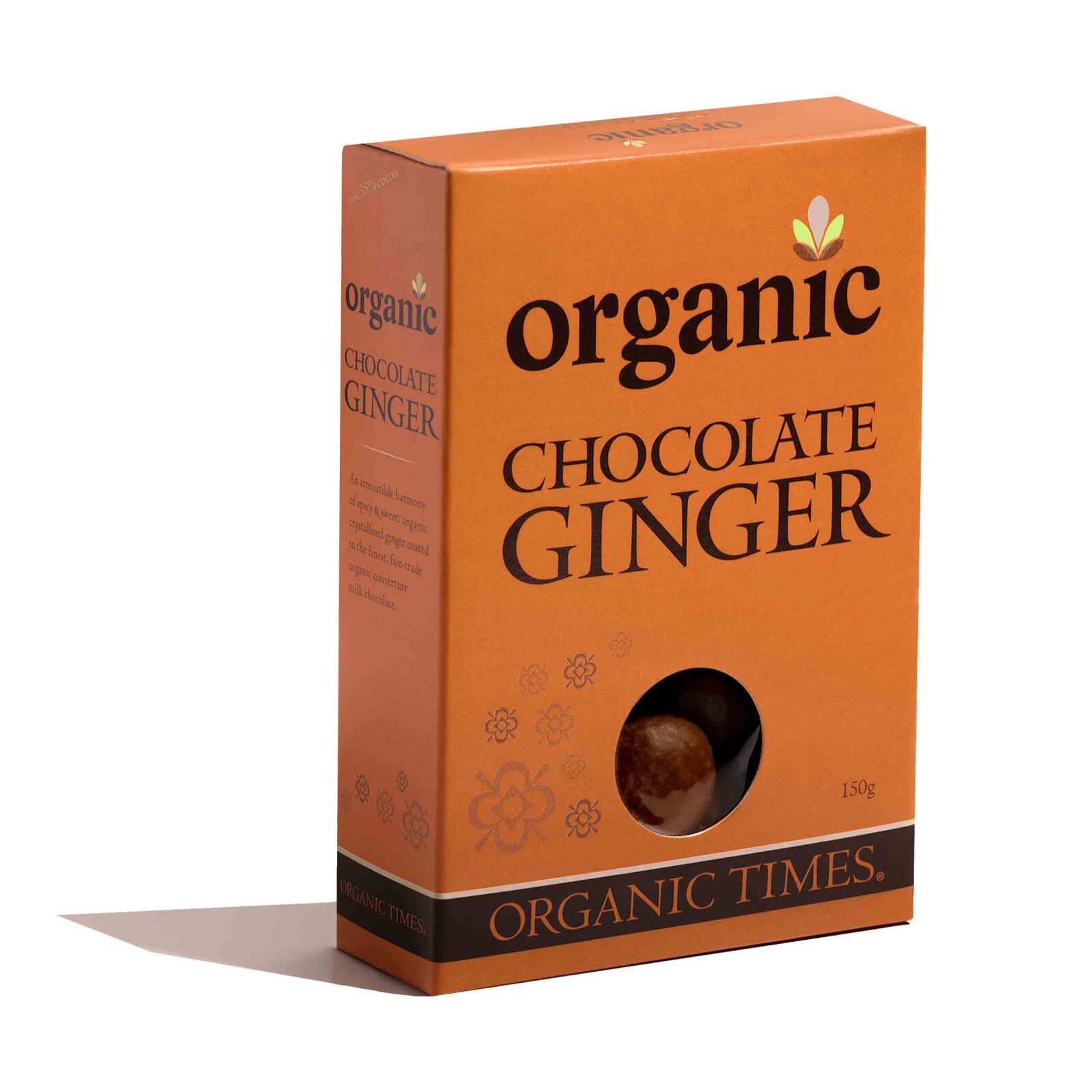 Organic Times Organic Milk Chocolate  Ginger 150g, view 2 of 3
