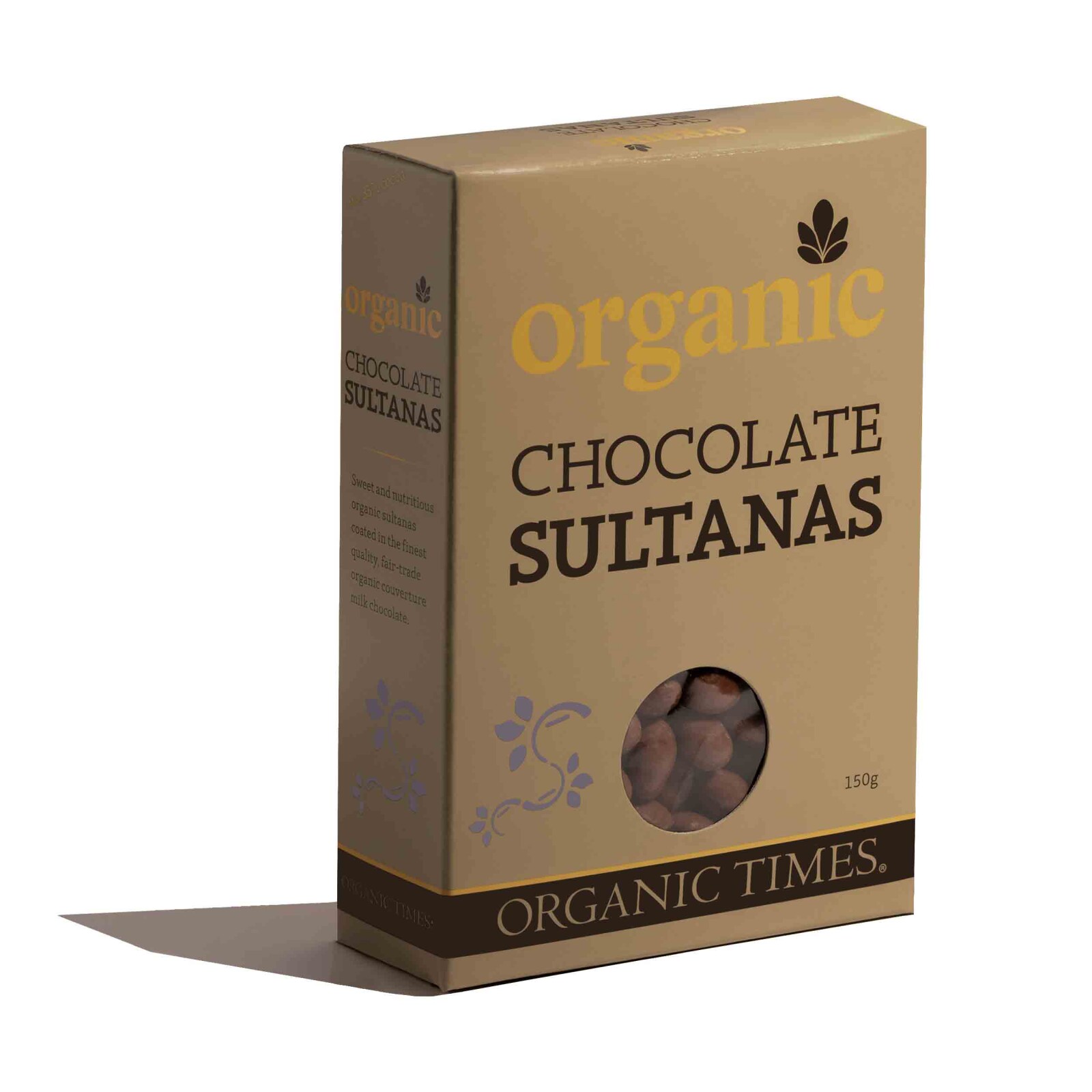 Organic Times Organic Milk Chocolate Sultanas 150g, view 2 of 2