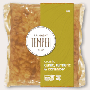 Primasoy Organic Tempeh - Garlic, Turmeric & Coriander 260g