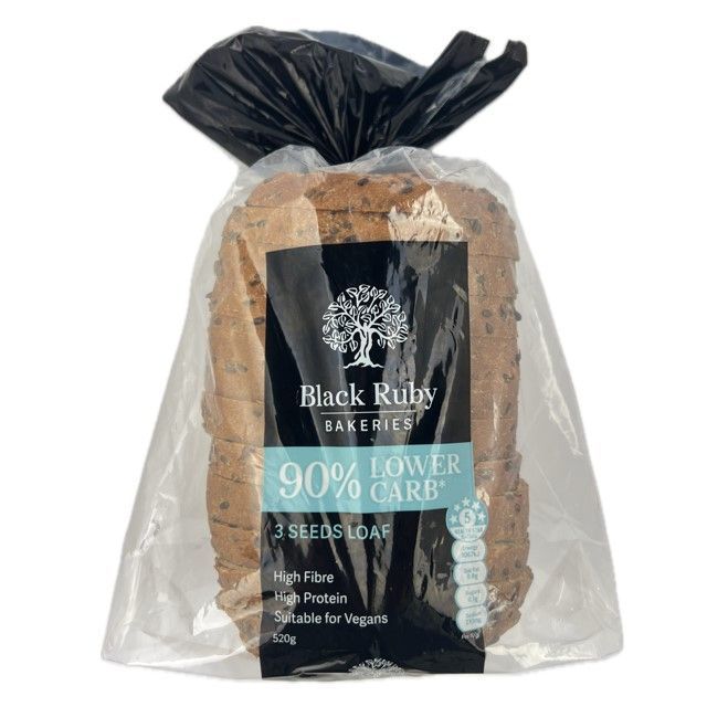 Black Ruby 3 Seeds Low Carb Loaf (520g) Product Image 