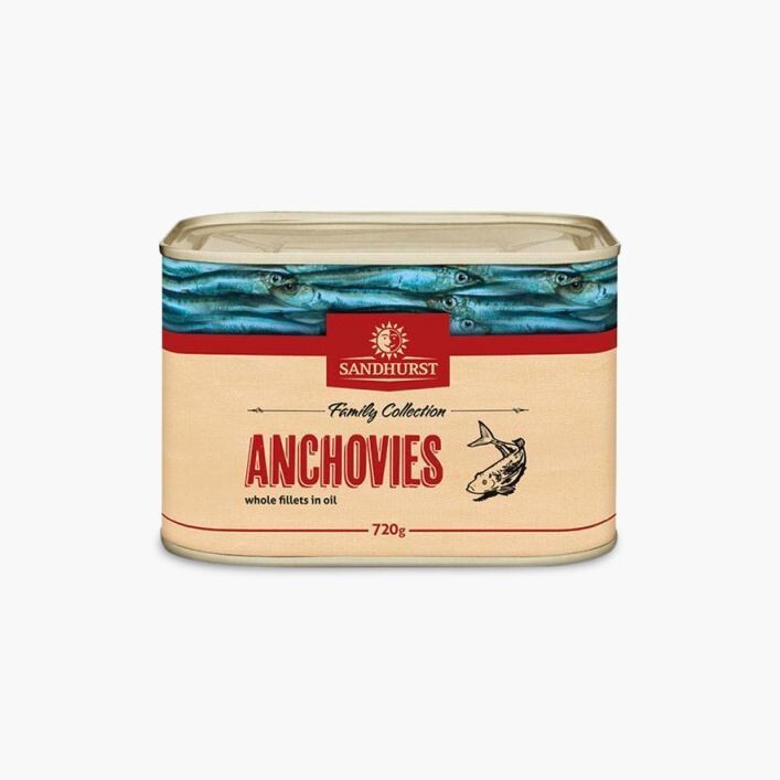 Sandhurst Anchovies in Oil 720g