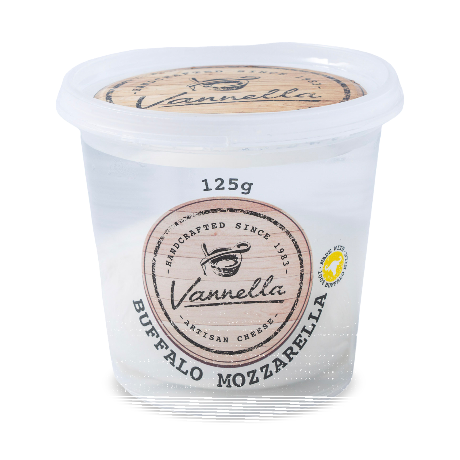Vannella Cheese Buffalo Mozzarella 125g, view 2 of 2