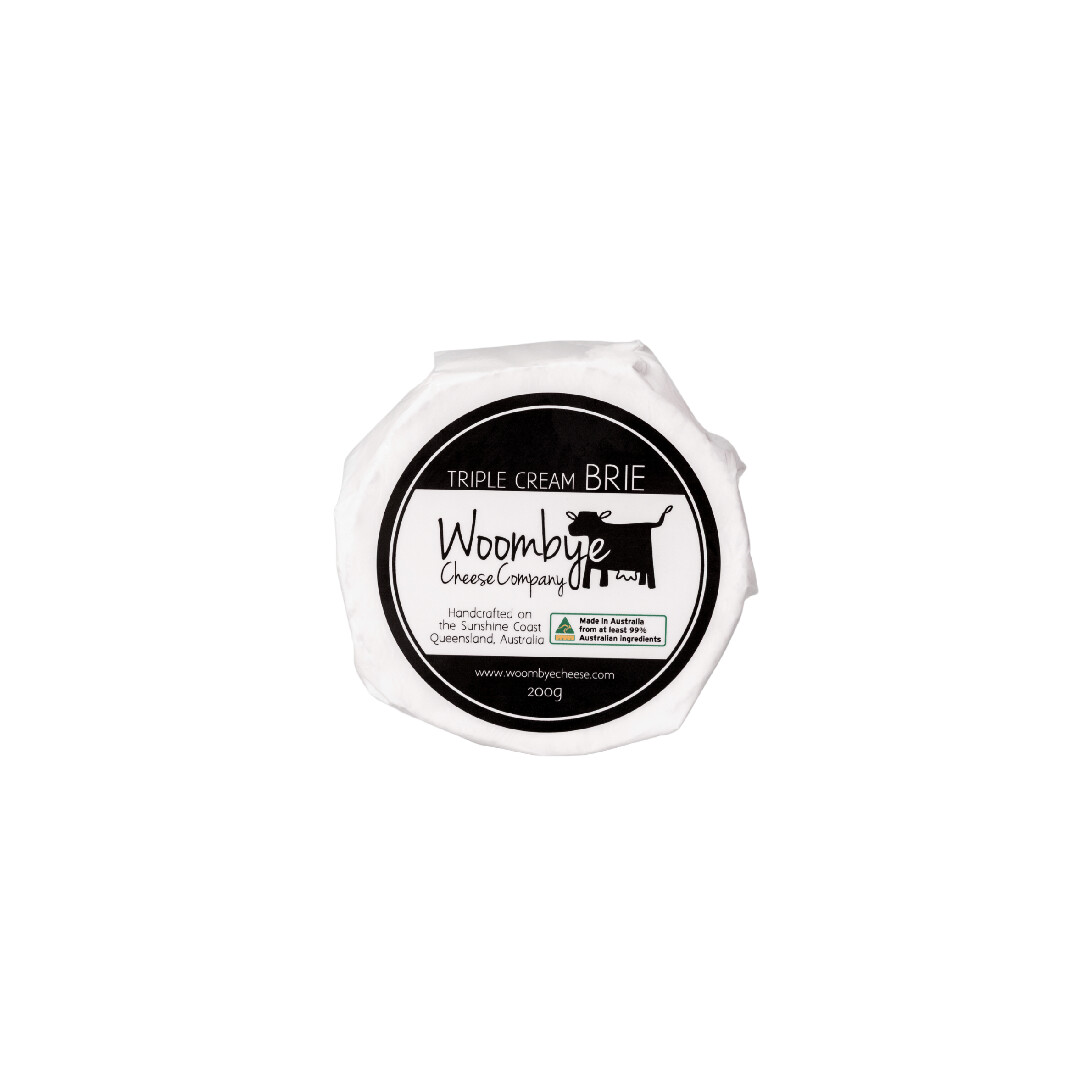 Woombye Cheese Triple Cream Brie 200g